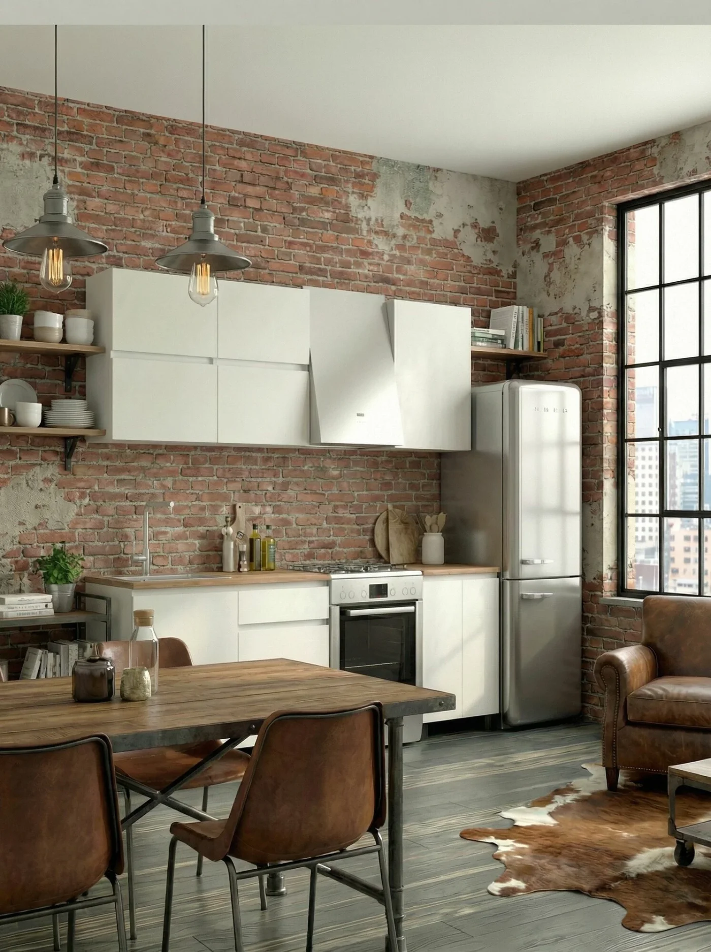 Кухонный гарнитур Токио Грейс 1,6м белый/дуб сонома со столешницей, ЛДСП