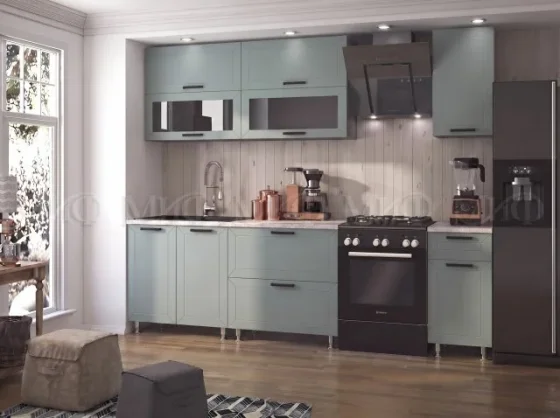 Кухонный гарнитур 2м (к.2) Монако шарли бриз, графит, МИФ